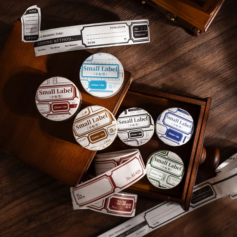 Mini Label Series Die-Cut Number Washi Tape - Image 4