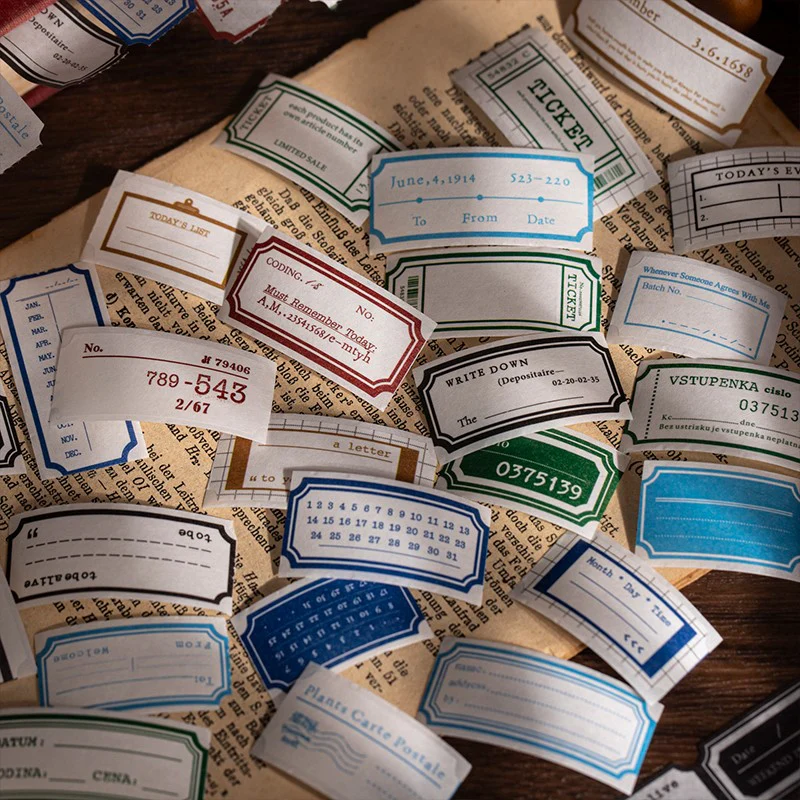 Mini Label Series Die-Cut Number Washi Tape - Image 7