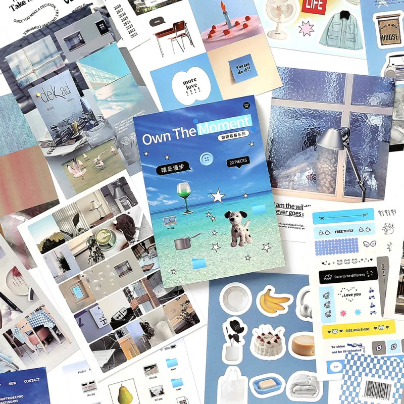 Morning and Night Series Sticker Book 20Pcs - Image 8
