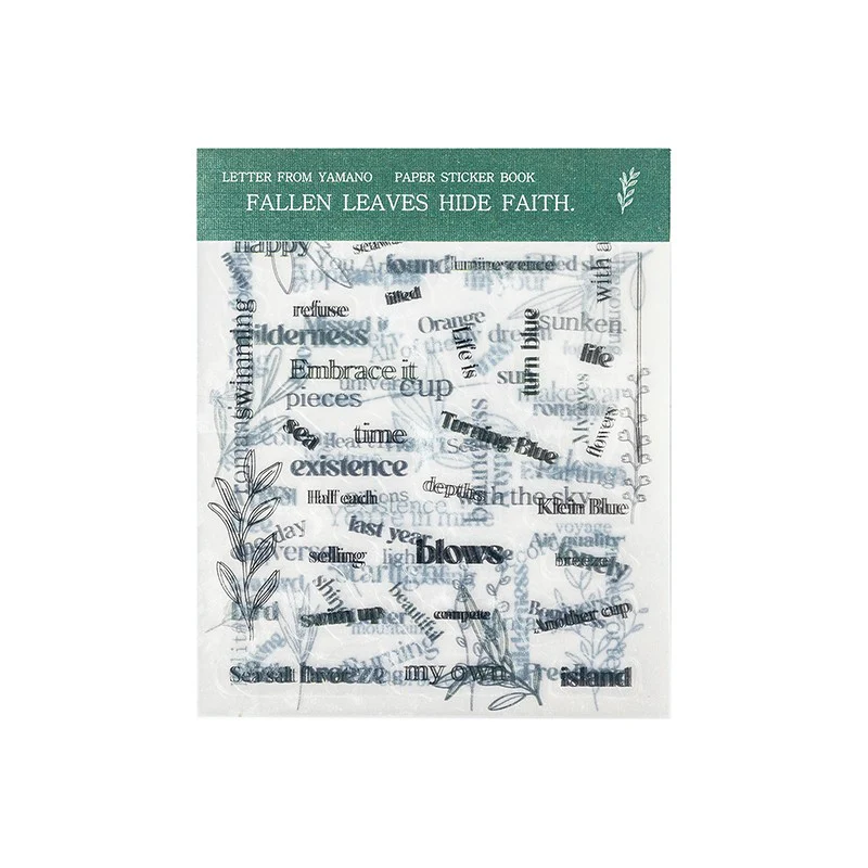 Mountain &amp; Wilderness Letter Series Text Stickers Book - Image 6