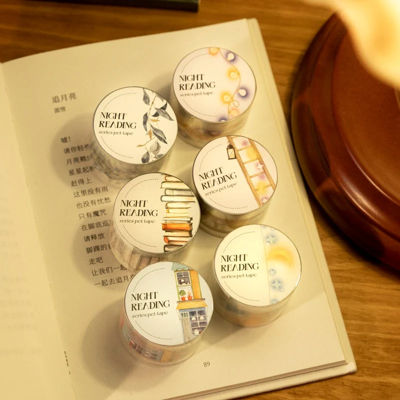 Night Reading Series PET Scene PE Tape - Image 9