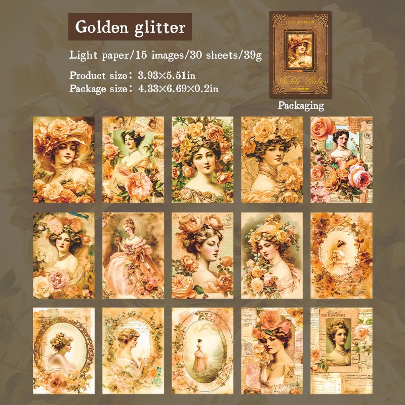 Noble Maiden Series Vintage Character Paper Collection - Image 9