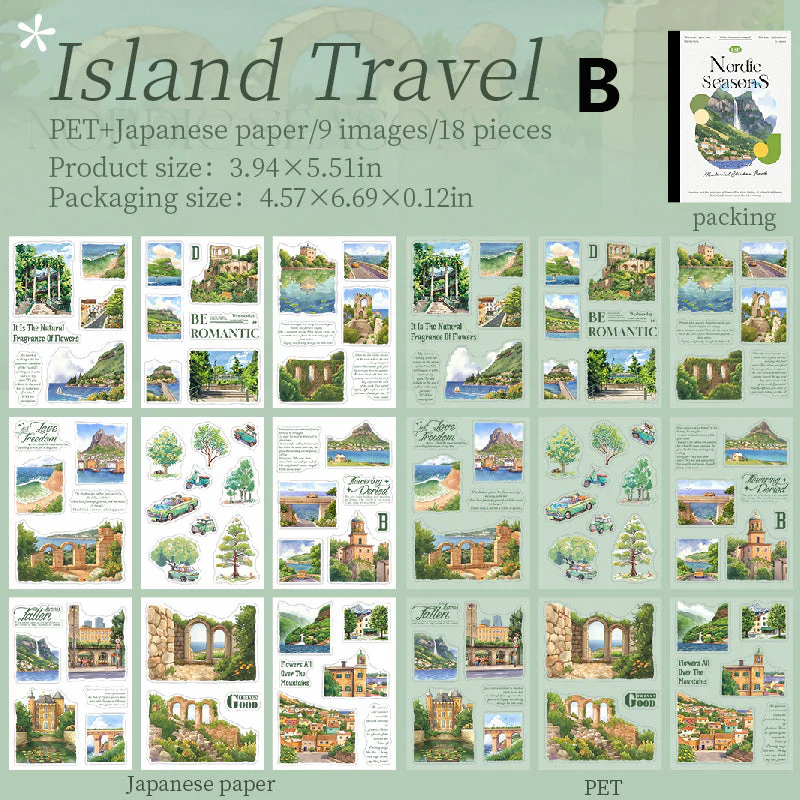 Nordic Seasons Sticker Book 18pcs - Image 12