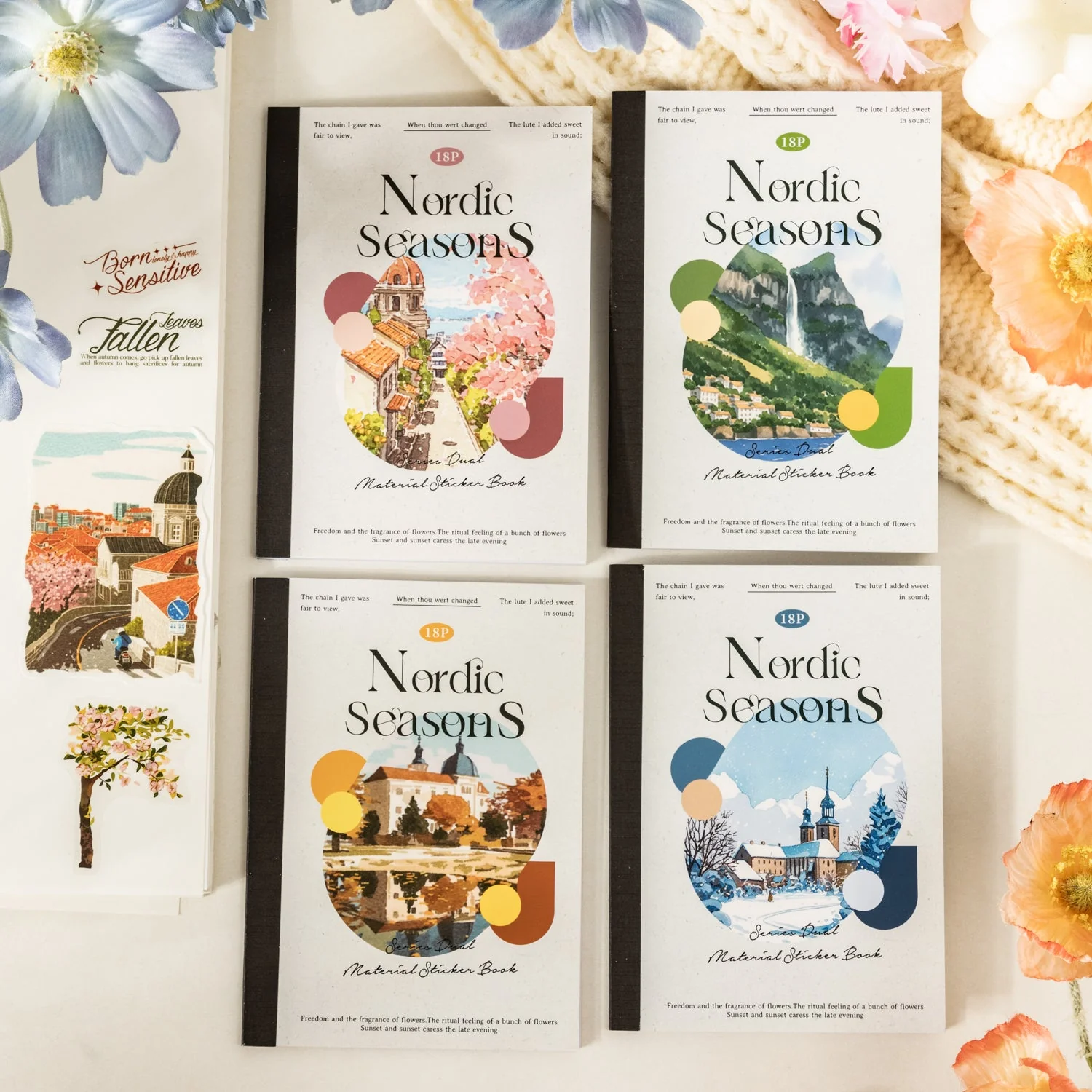Nordic Seasons Sticker Book 18pcs - Image 5