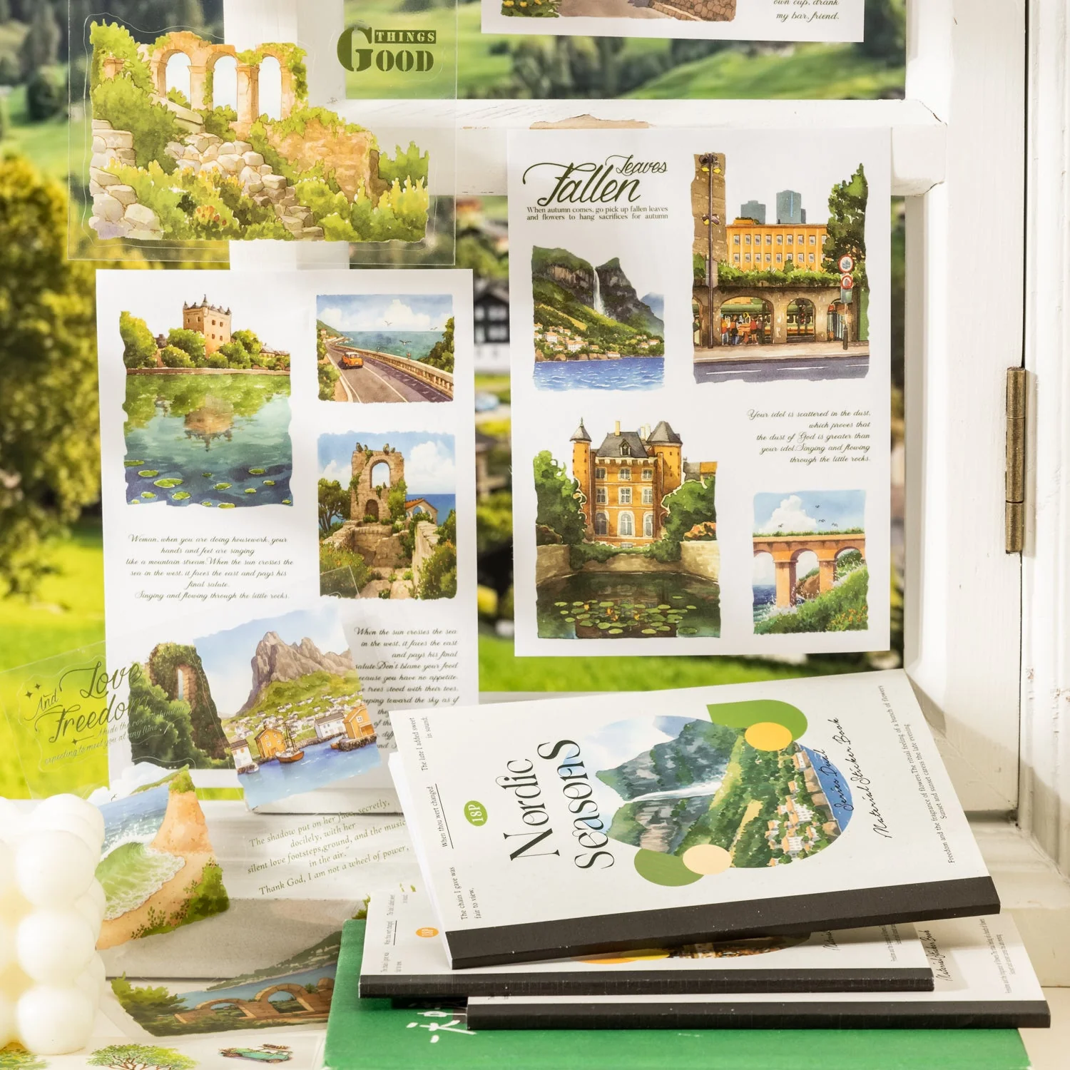 Nordic Seasons Sticker Book 18pcs - Image 9
