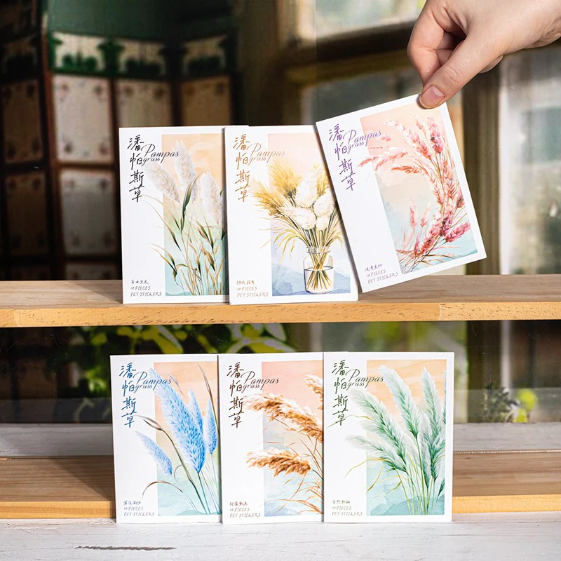 Pampas Grass Series Plant-Themed Sticker Pack - Image 10