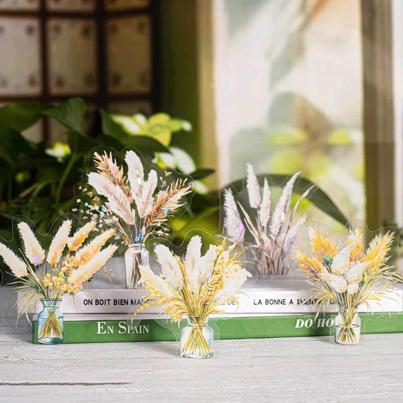 Pampas Grass Series Plant-Themed Sticker Pack - Image 3