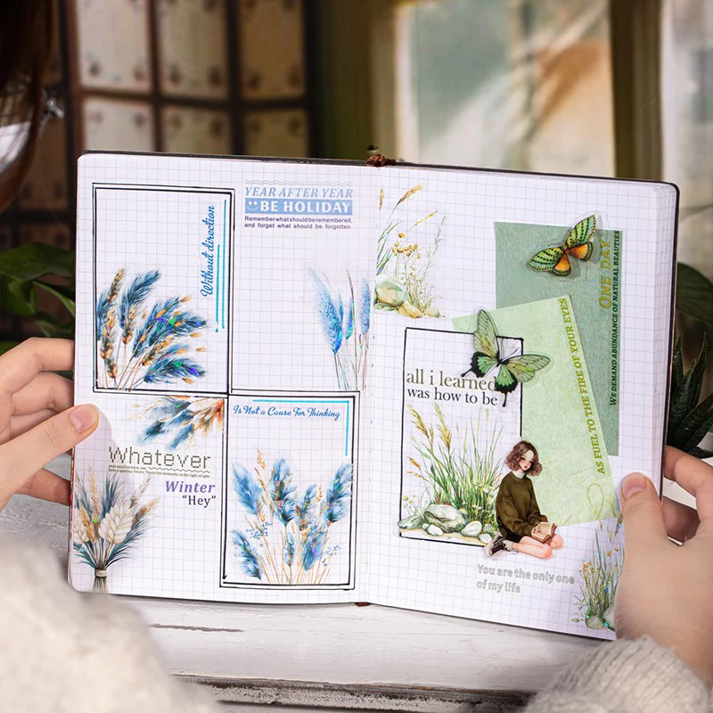 Pampas Grass Series Plant-Themed Sticker Pack - Image 9