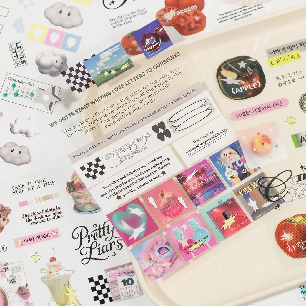 Paper Whispers Series Sticker Book 20Pcs - Image 7