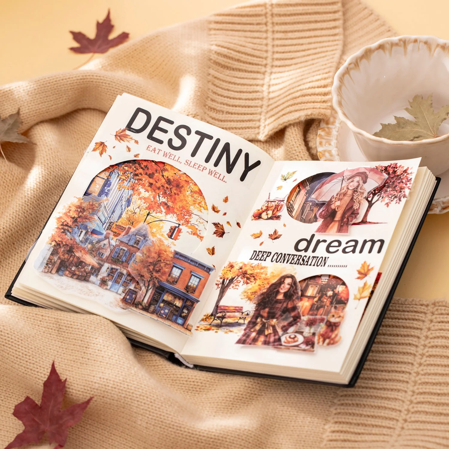 Paris's Autumn Sticker Book 20pcs - Image 3