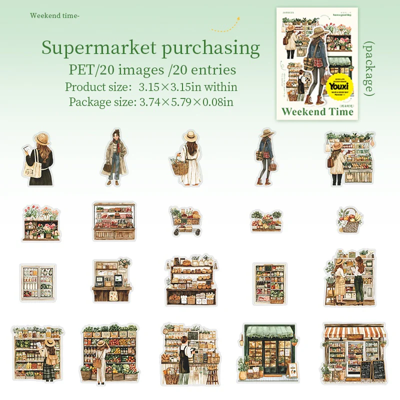 Pastoral Mist Series Sticker Pack - Image 38