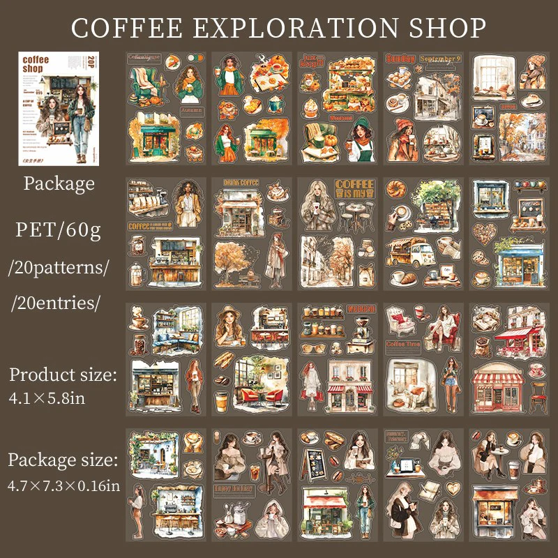 Poetic Life  Series Sticker Book 20pcs - Image 42