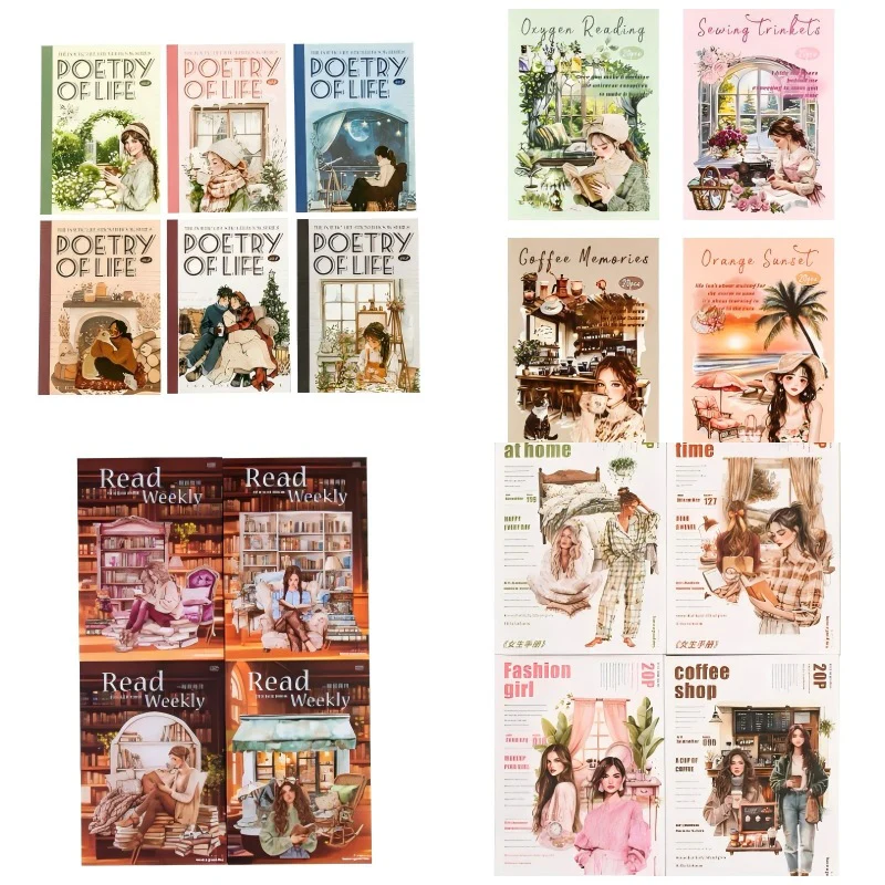 Poetic Life  Series Sticker Book 20pcs - Image 48