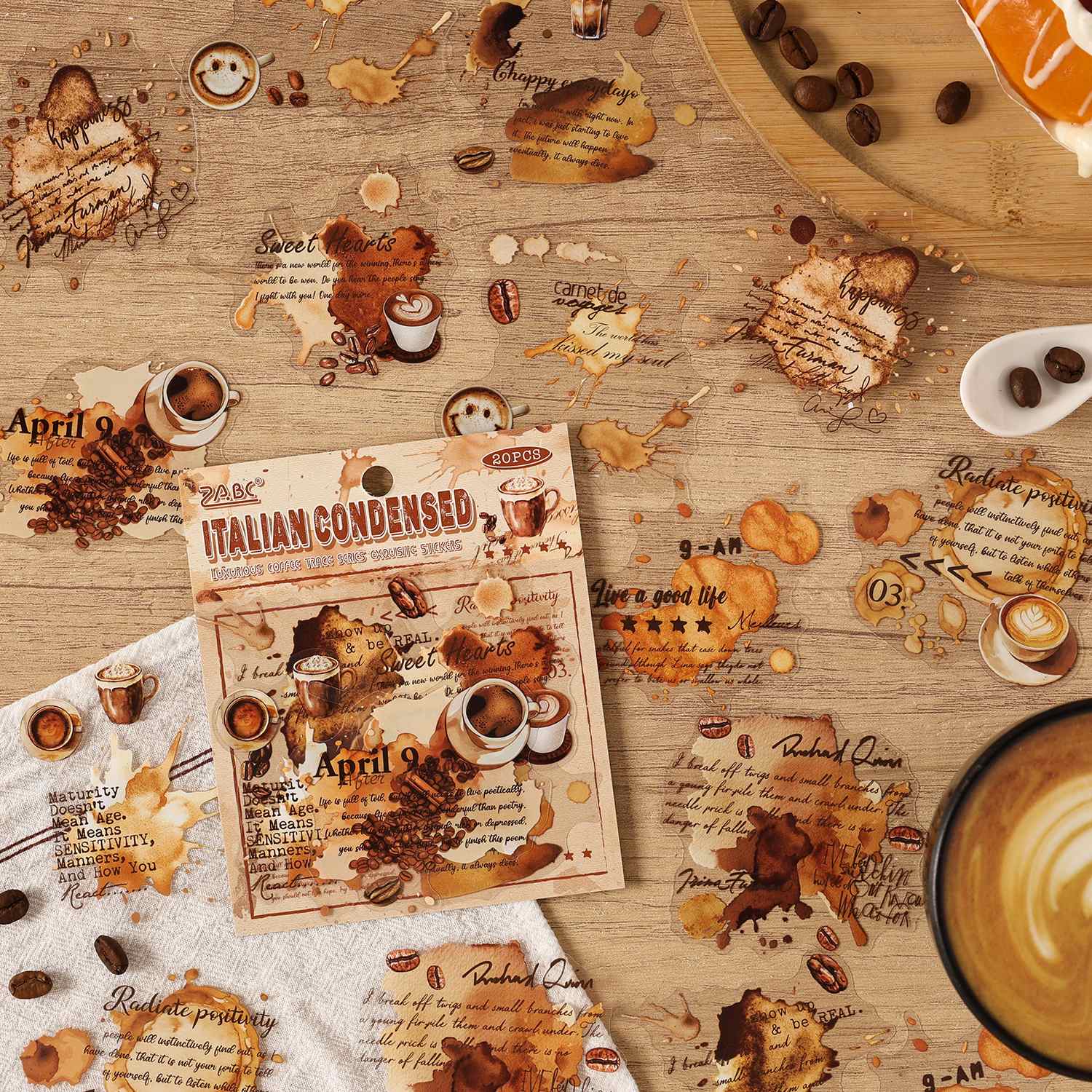 Rich Aroma Of Coffee Sticker Pack 20PCS - Image 6