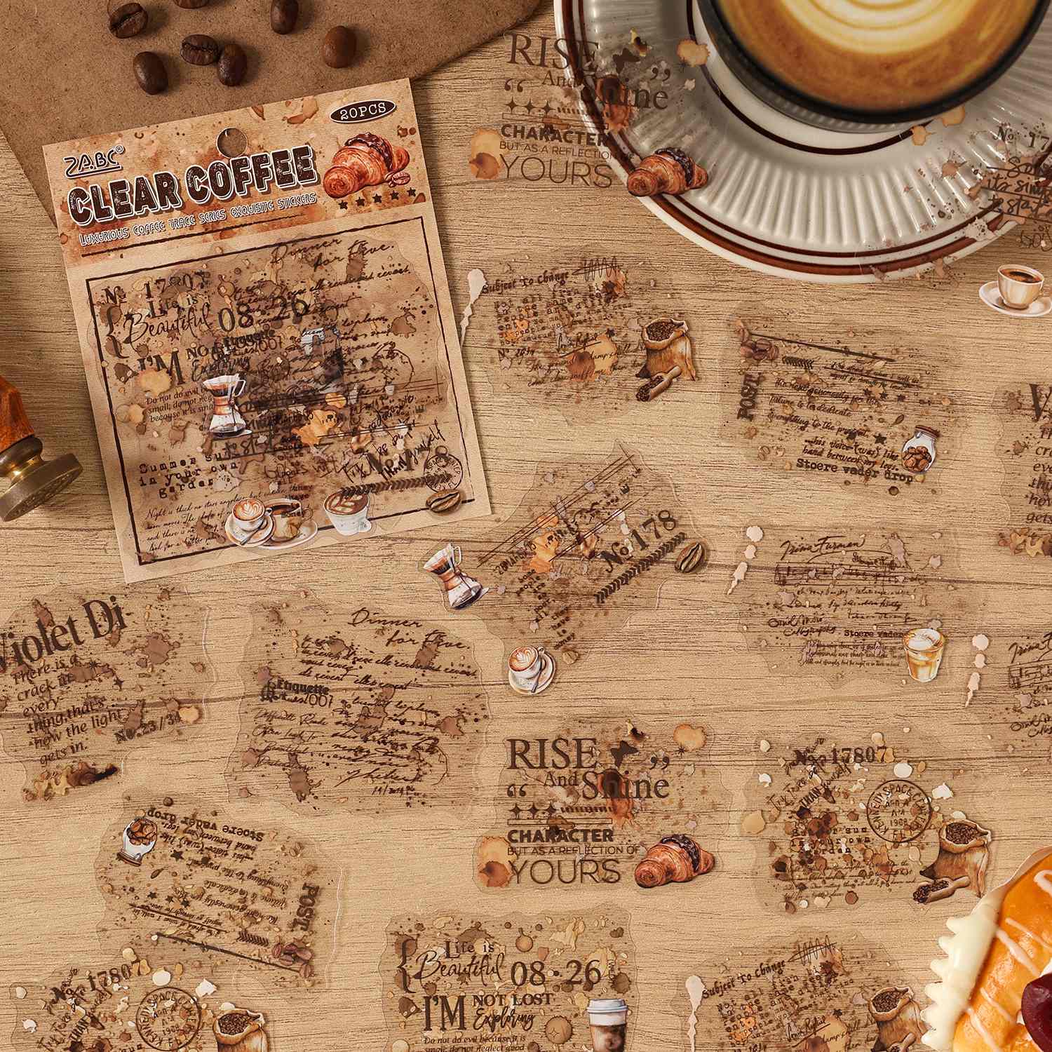 Rich Aroma Of Coffee Sticker Pack 20PCS - Image 7