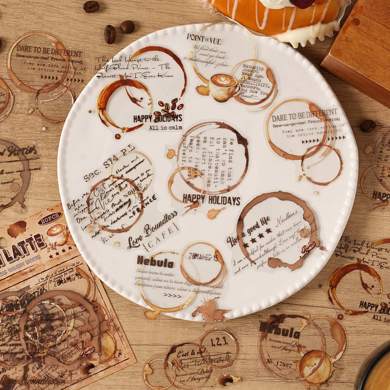 Rich Aroma Of Coffee Sticker Pack 20PCS - Image 8