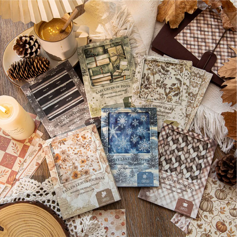 Roaming Autumn Winter Series Material Book 30Pcs - Image 3