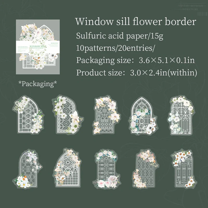 Romantic Climbing on the Windowsill Sticker Pack-TAHARA - Image 11