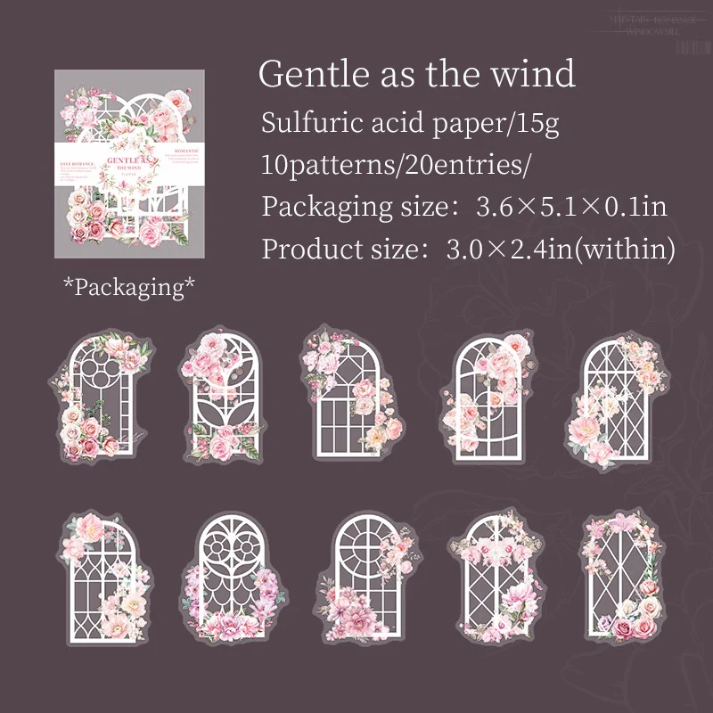 Romantic Climbing on the Windowsill Sticker Pack-TAHARA - Image 7