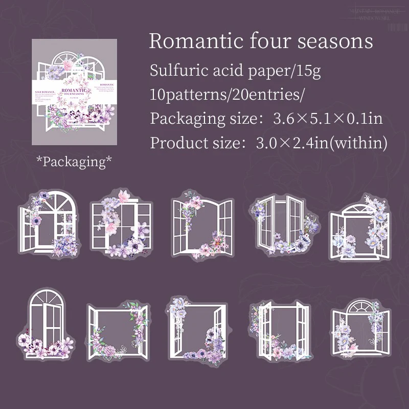 Romantic Climbing on the Windowsill Sticker Pack-TAHARA - Image 9