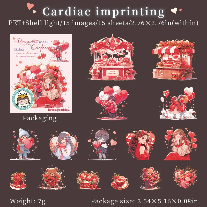 Romantic Confession Series Valentine's Day Sticker Pack - Image 7