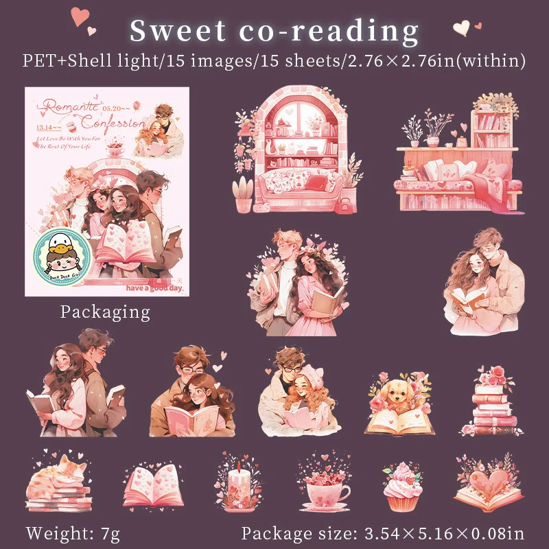 Romantic Confession Series Valentine's Day Sticker Pack - Image 9