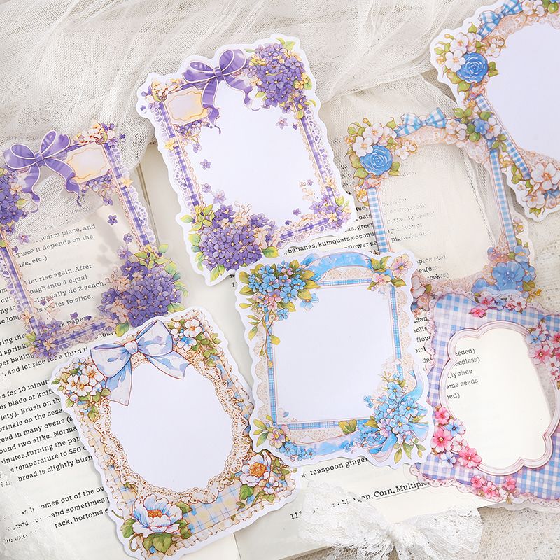 Romantic Record Series Lace Dual Material Stickers - Image 3