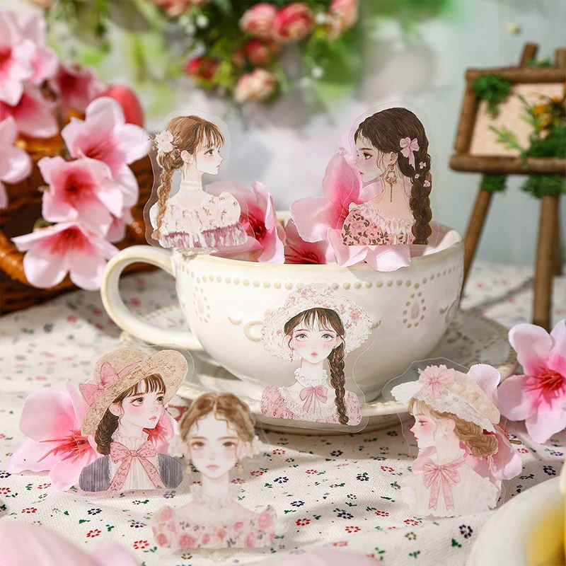 Romantic Spring Series PET Character Sticker Pack - Image 11
