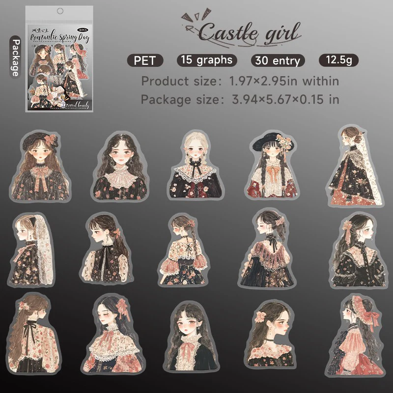 Romantic Spring Series PET Character Sticker Pack - Image 12