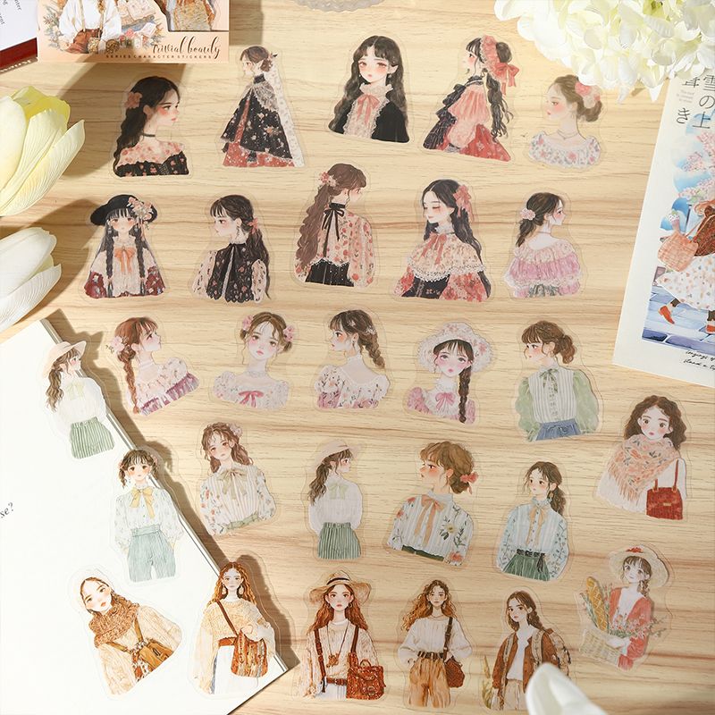 Romantic Spring Series PET Character Sticker Pack - Image 3
