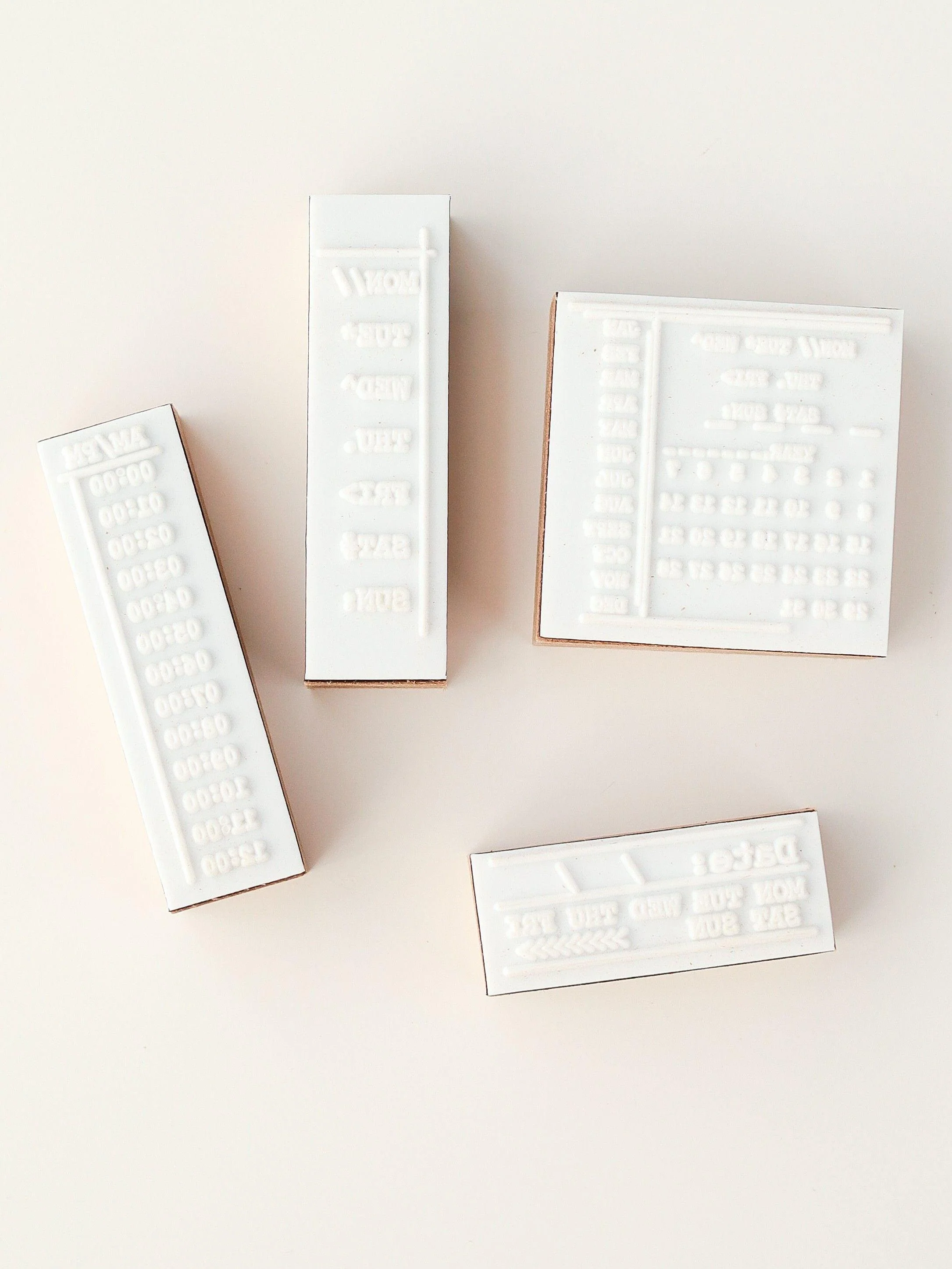 Time To Plan Wooden Weekly And Digital Ledger Seals, Ledger Diy Seal Props-TAHARA - Image 4