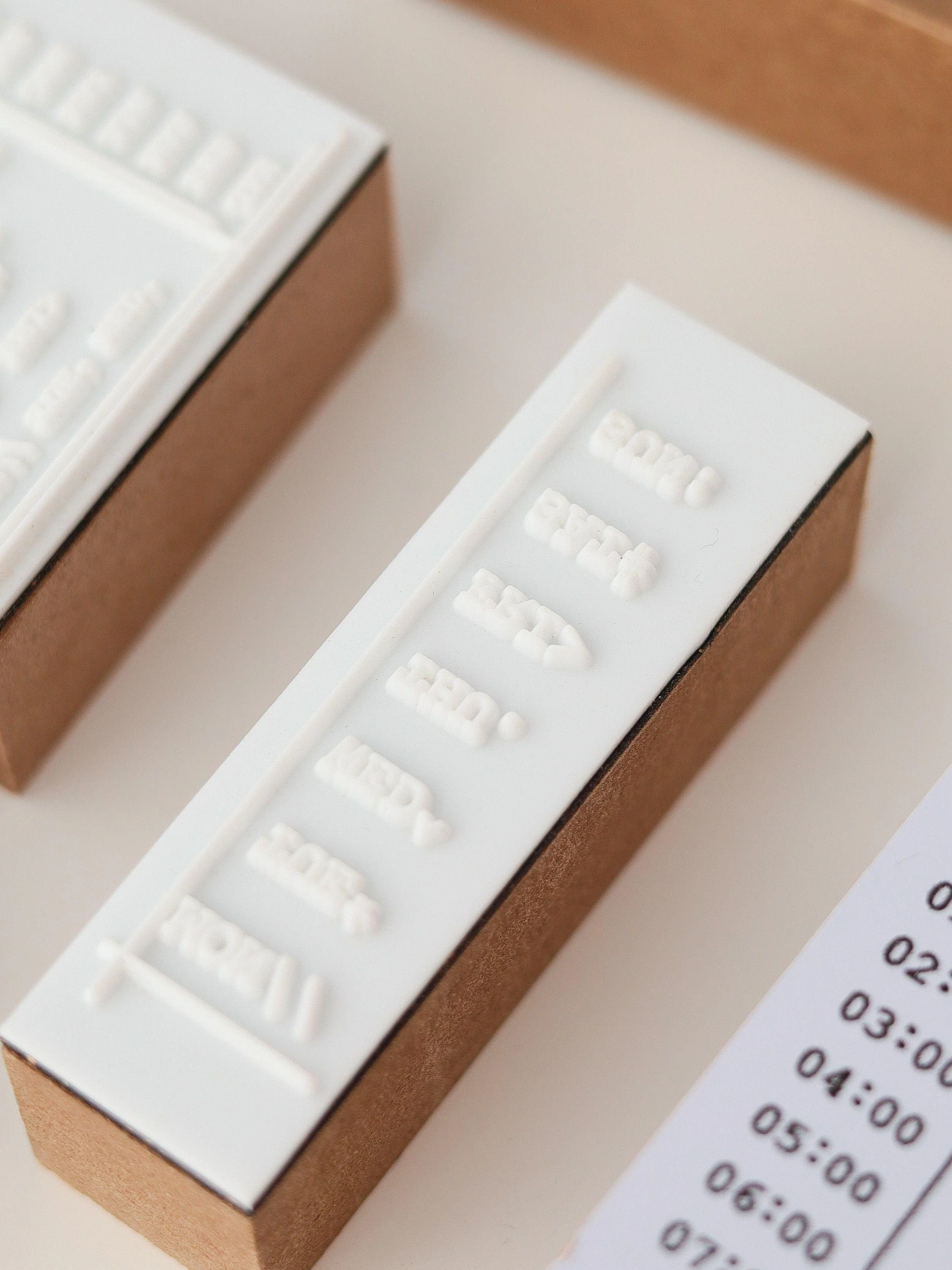 Time To Plan Wooden Weekly And Digital Ledger Seals, Ledger Diy Seal Props-TAHARA - Image 7
