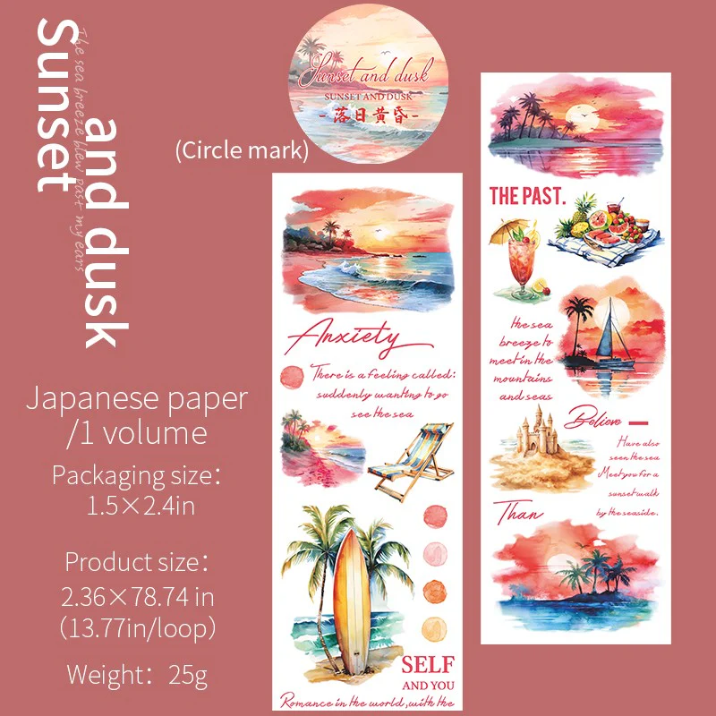 Sea Breeze Whisper Washi Tape-TAHARA - Image 10