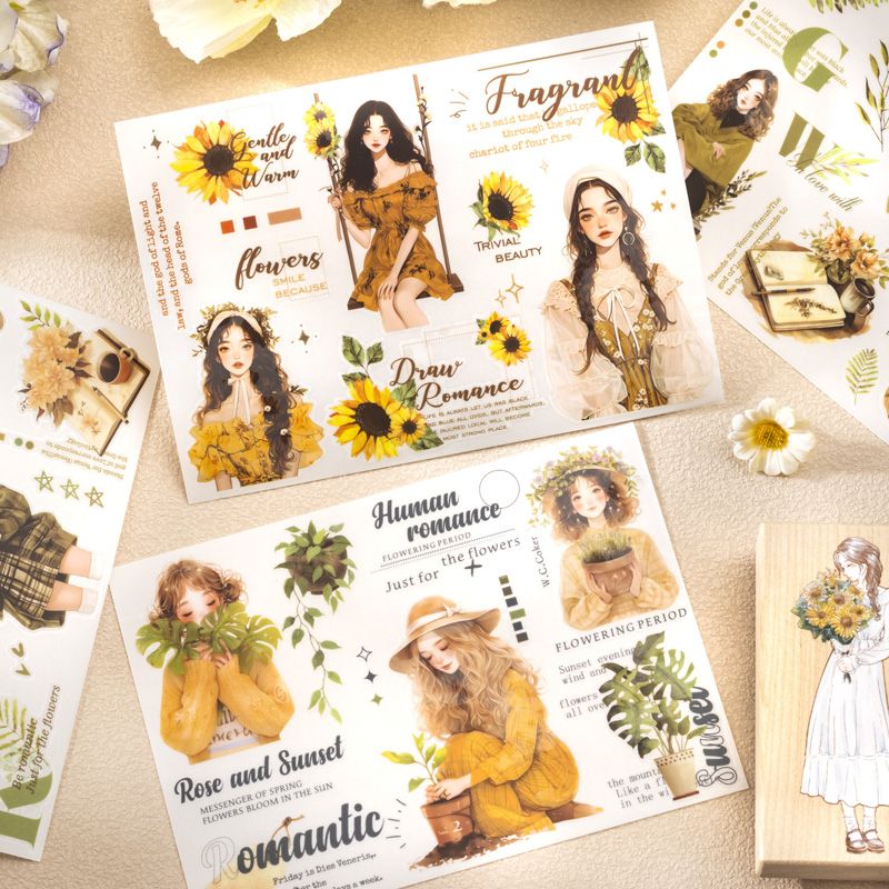 Sea of Flowers in Her Heart Transfer Stickers-TAHARA - Image 3