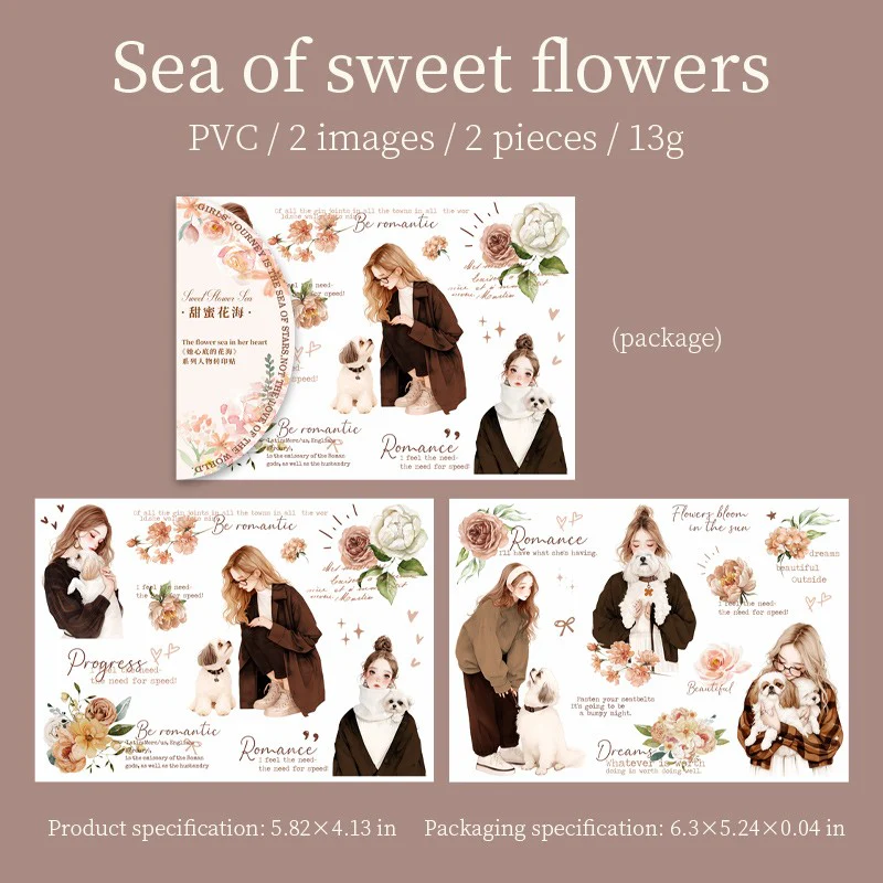 Sea of Flowers in Her Heart Transfer Stickers-TAHARA - Image 9