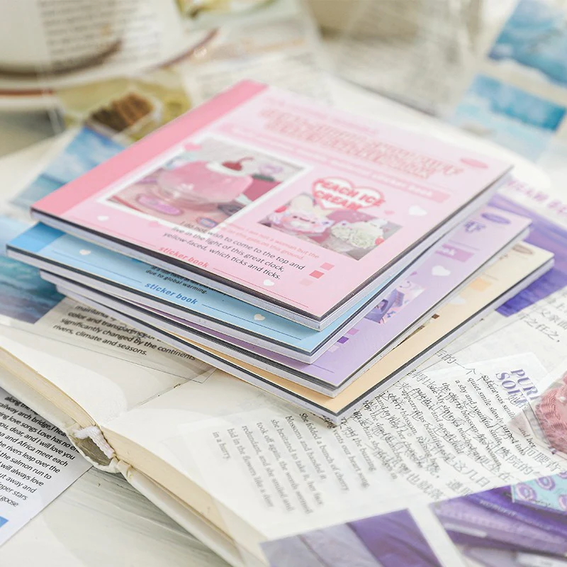 Semi-Sweet Snow Puff Series Dual-Material Sticker Book - Image 9