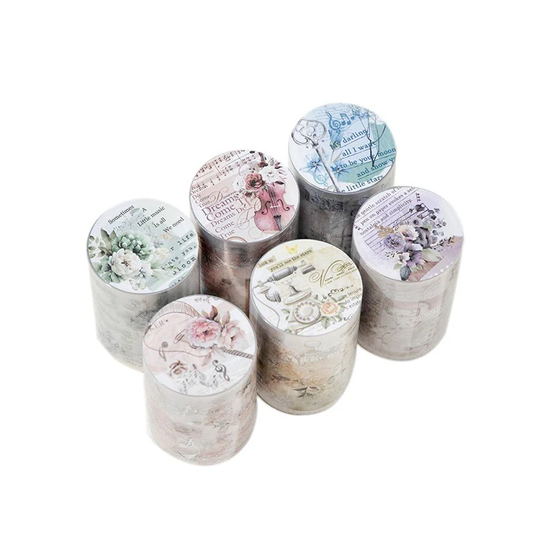 Short And Rose Series Twilight Laser Silver Matte Pet Tape - Image 7