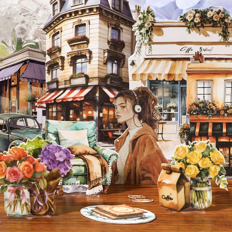 Slow Living Dual-Material Sticker Book - Image 2