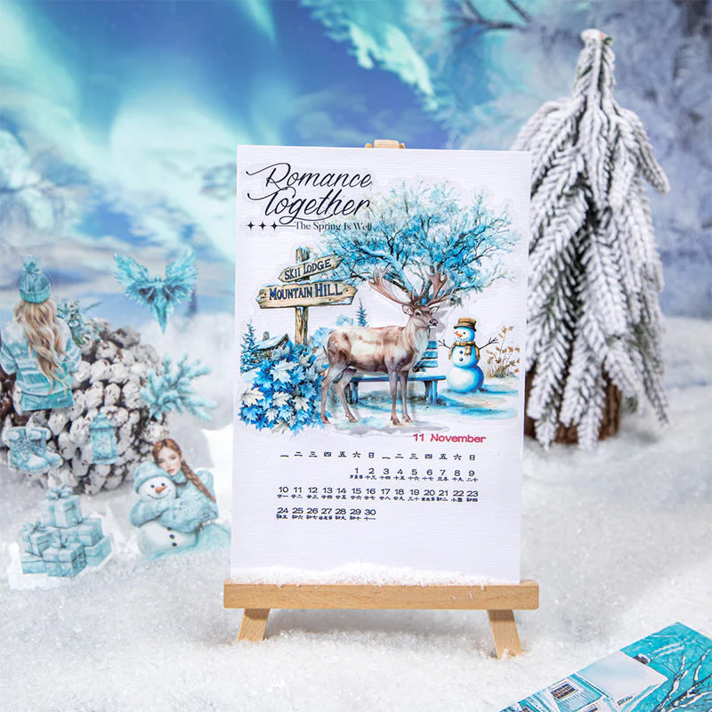 Snow Country Illusion Sticker Book 20pcs - Image 12