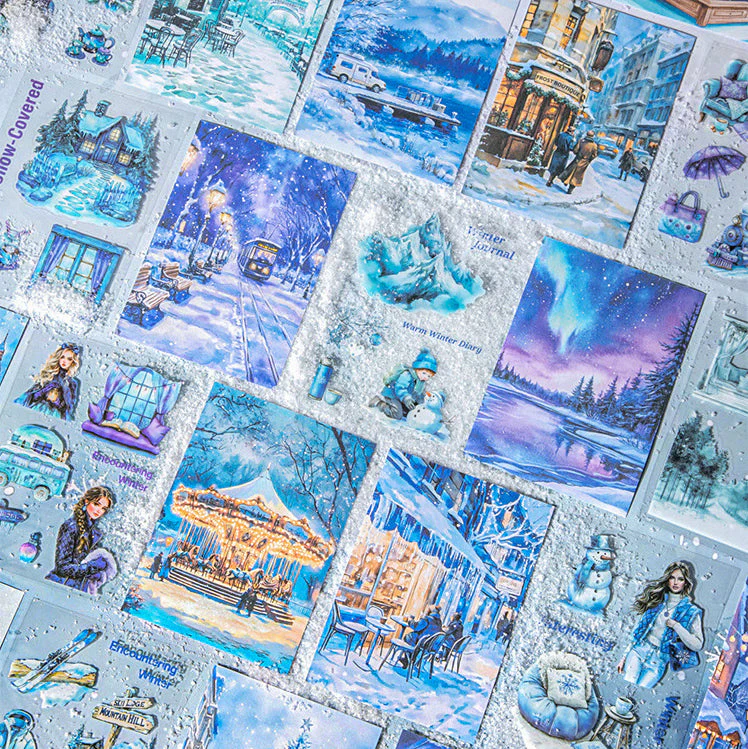 Snow Country Illusion Sticker Book 20pcs - Image 9