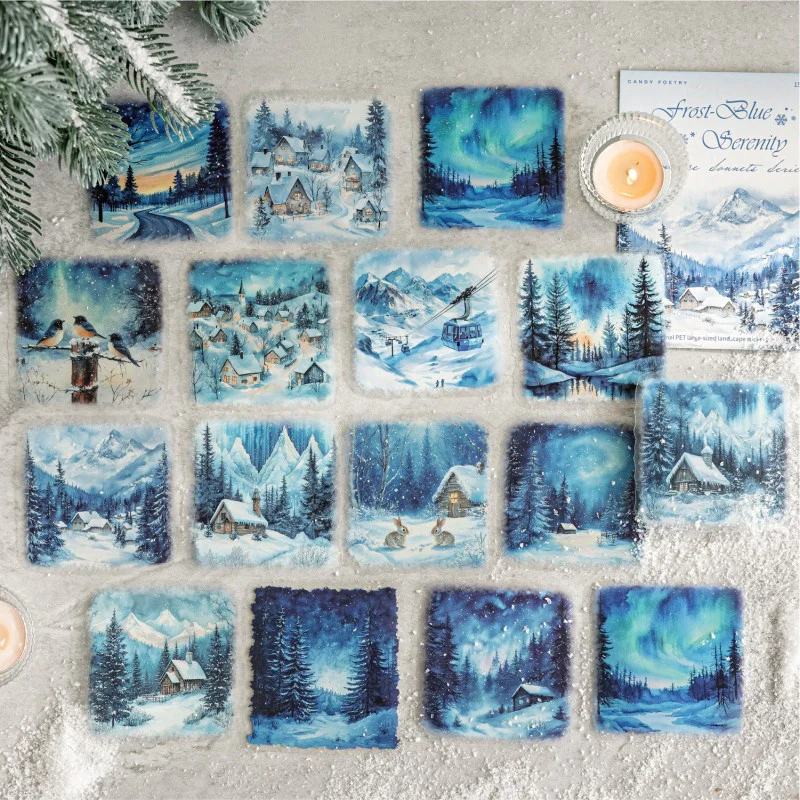 Snow Realm Poetry Series Sticker Pack 15Pcs - Image 3