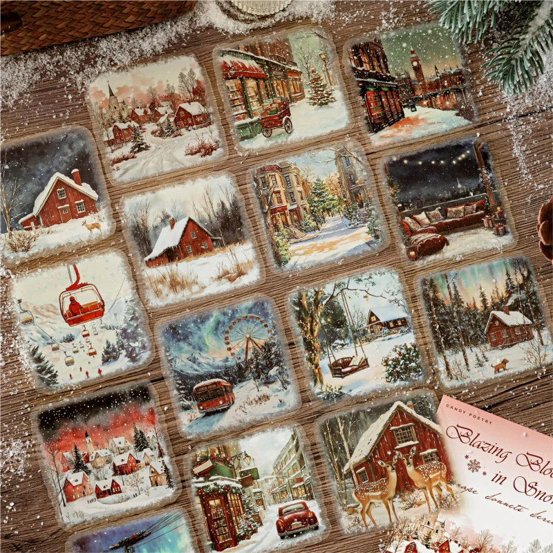 Snow Realm Poetry Series Sticker Pack 15Pcs - Image 4