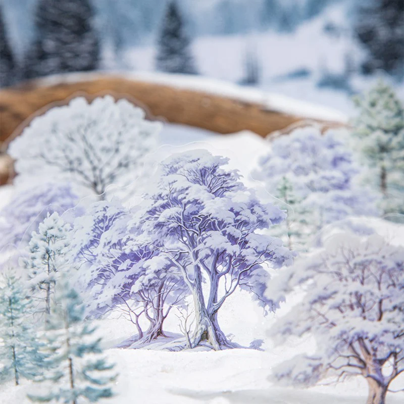 Snowy Tree Shadows sticker - Image 3
