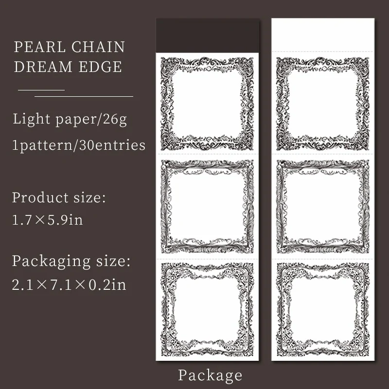 Soft Vine Dream Series Lace Memo Pad - Image 10