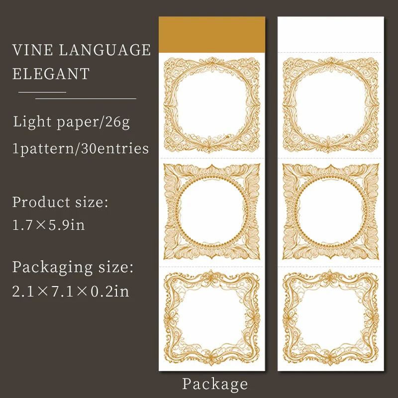 Soft Vine Dream Series Lace Memo Pad - Image 12