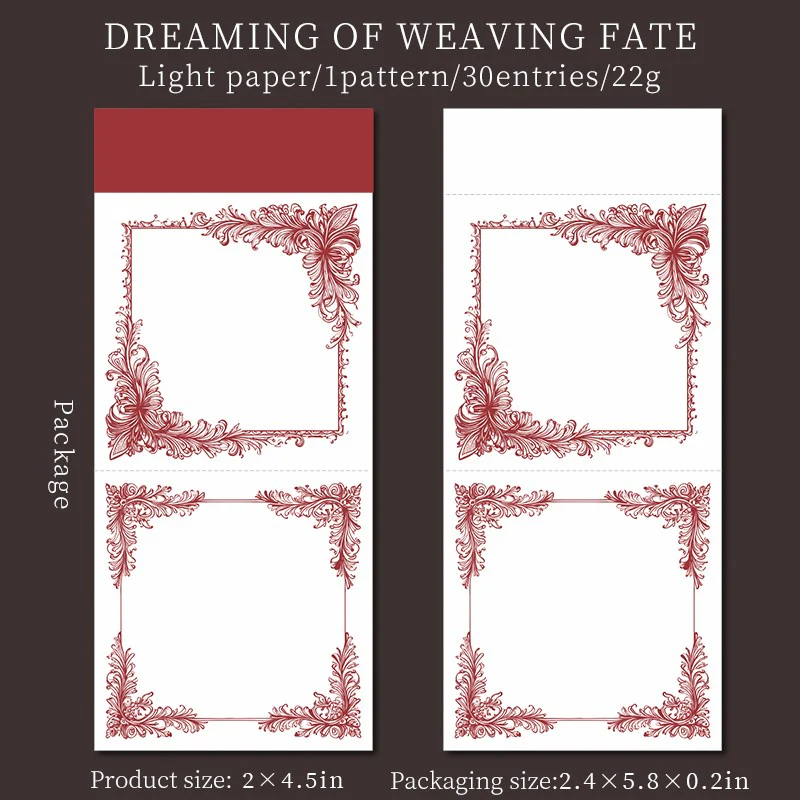 Soft Vine Dream Series Lace Memo Pad - Image 7
