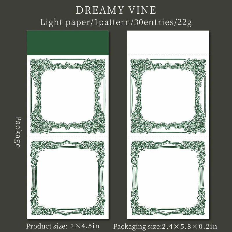 Soft Vine Dream Series Lace Memo Pad - Image 8