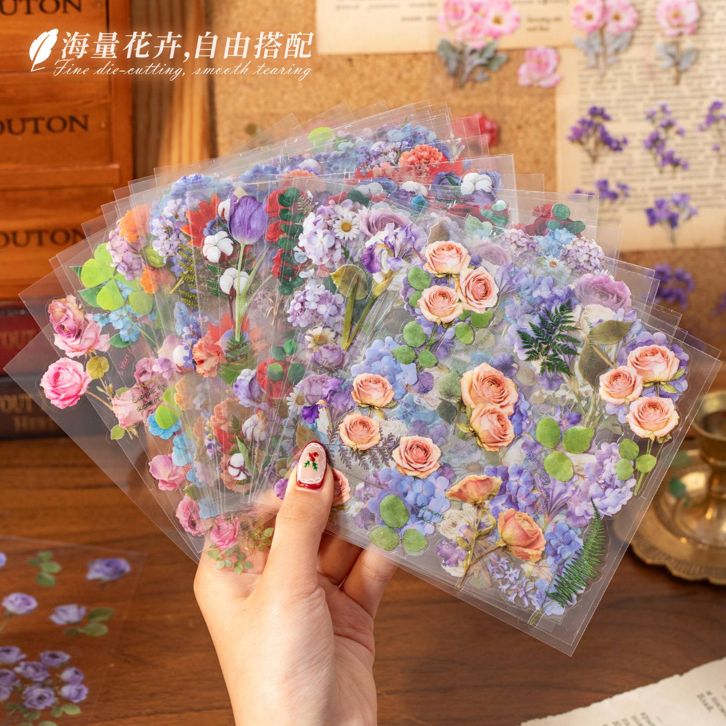 Specimen Flower Sticker Book 30Pcs - Image 3