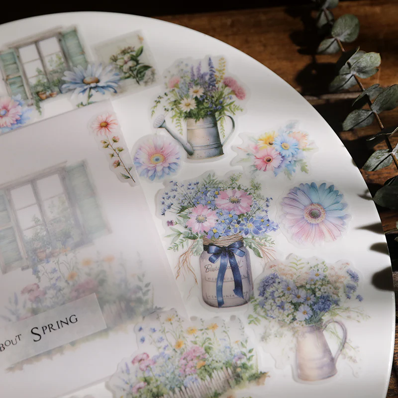 Spring Flower Vellum Sticker-TAHARA - Image 2