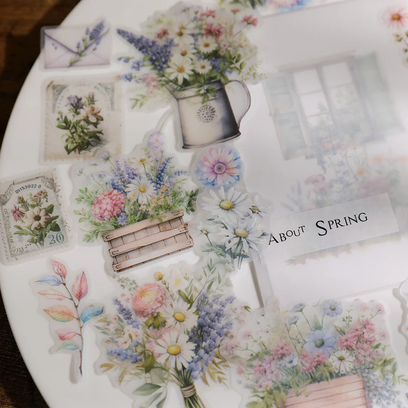 Spring Flower Vellum Sticker-TAHARA - Image 4